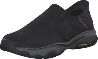 Skechers USA Mens Mens Craster-Lanigan Hands Free Slip-in Moccasin, Black, 12, Black, 12