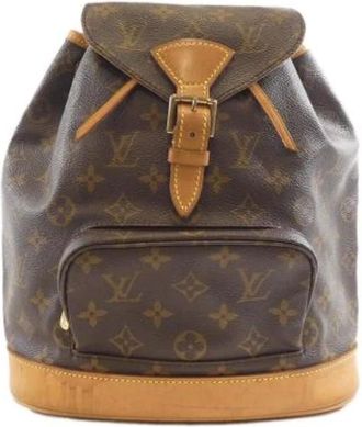 Louis Vuitton Pre-owned Backpacks, female, Brown, Size: ONE SIZE Pre-owned Canvas louis-vuitton-bags