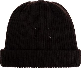 Maison Margiela Kasjmier muts - Heren - Hoeden - Bruin - L - Kasjmier - Accessoires
