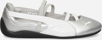 Puma Women s Speedcat Ballet Metallic Shoes Silver / White
