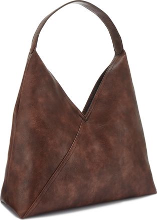 Vivance Shopper VIVANCE Schultertasche, Damen, Gr. B/H/T: 36cm x 36cm x 14cm, braun, Lederimitat, unifarben, Taschen Shopper, Handtasche, Henkeltasche, Einkau