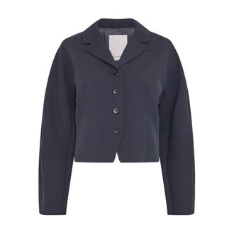 Moss Copenhagen Lauretta Jacket - Dames - Jassen - Blauw - Maat: S Wol