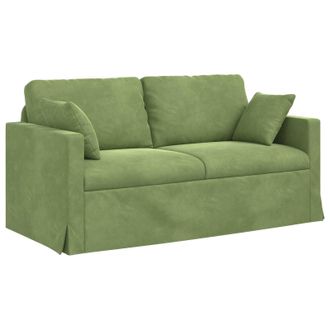 vidaXL Sof&aacute; Verde Claro 158 X 78 X 80 Cm Terciopelo Vidaxl
