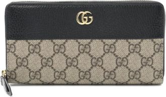 Gucci Portafoglio in pelle con monogramma - Toni neutri