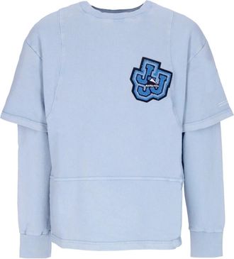 Mauna Kea Lichtgewicht Crewneck Sweatshirt Triple J Cyan - Heren - Sweatshirts - Blauw - S - Katoen - Hoodies & sweatvesten