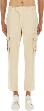 Balmain Katoenen Cargo Broek - Heren - Straight fit broeken - Beige - S - Katoen - Broeken
