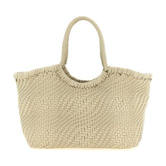 Dragon Diffusion Gevlochten Leren Shopper - Dames - Tassen - Wit - Maat: ONE Size Leer