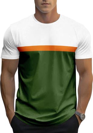 Generic Mens T-Shirts Short Sleeve Pocket Tee Shirt Casual Crew Neck Moisture Wicking Soft Basic T Shirts (UK, Alpha, XL, Regular, Regular, 1)