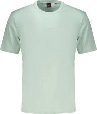 HUGO BOSS Camiseta de cuello redondo de manga corta - Tops - Hombre - Verde - M