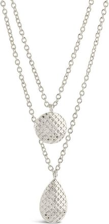 Sterling Forever Aldari Layered Necklace - silver