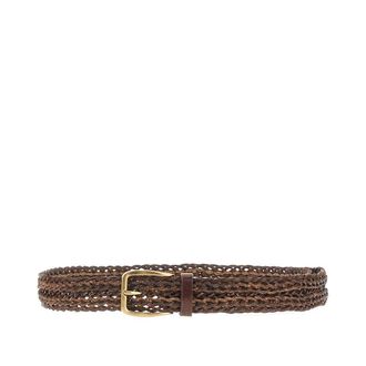 Brunello Cucinelli Braided leather belt Man 100