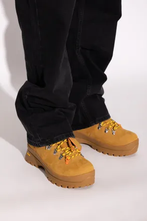 Off-white Hiking Ankle Boots, Mens, Brown