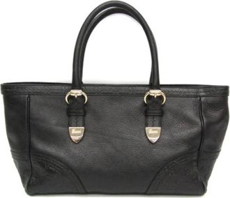 Gucci Pre-owned Tote Bags, female, Black, Size: ONE SIZE Pre-owned Leather gucci-bags