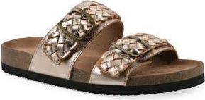 White Mountain Hey Hey Slide Sandal in Rosegold Metallic at Nordstrom Rack, Size 6