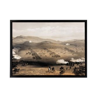 Artery8 Simpson The Charge of the Light Brigade Framed Canvas Wall Art Print | Size: W24 x H32