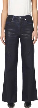 Dear John Denim Fiona Raw Edge Hem Wide Leg Jeans In Denim Paint