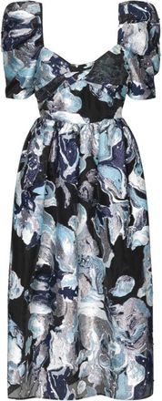 Stine Goya Elegante Jacquard Midi Jurk - Dames - Casual kleedjes - Veelkleurig - S - Polyester - Kleedjes