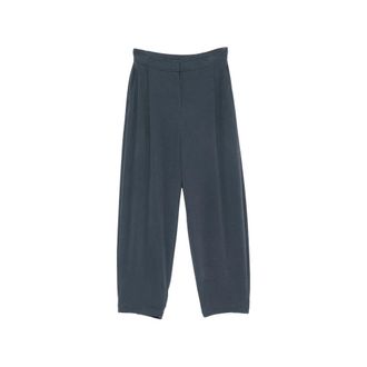 Brunello Cucinelli Tapered Broeken - Dames - Broeken - Blauw - Maat: XS Katoen