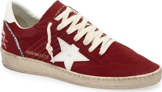 Golden Goose Ball Star Low Top Sneaker in Red/White at Nordstrom, Size 10Us