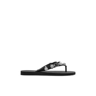 Balenciaga Flip Flops, female, Black, Size: 10 US Cagole Thong Sandal