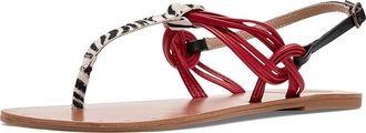 Mia MLE-Tazara Womens Sandals Zebra/Red/Black : 7.5 M, Faux Leather