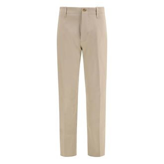 Lardini Katoenen broek - Heren - Broeken - Beige - Maat: L Katoen