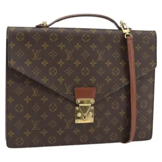 Louis Vuitton Pre-owned Handbags, female, Brown, Size: ONE SIZE Pre-owned Vintage Monogram Business Bag