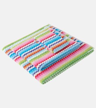 Missoni Riverbero set of 3 Zigzag cotton terry towels
