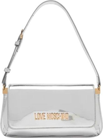 Love Moschino Shoulder Bag - Dames - Schoudertassen - Grijs - ONE Size - Leer - Tassen