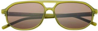 Freyrs Eyewear Fenix Aviator Sunglasses in Olive at Nordstrom