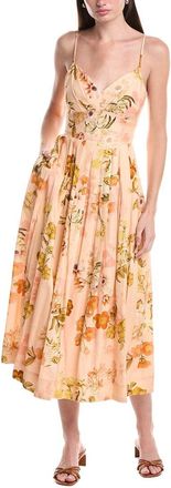 Julia Jordan Light Linen-Blend Maxi Dress