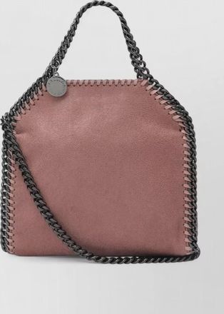 Stella McCartney tote bag chain strap stitch detailing handle
