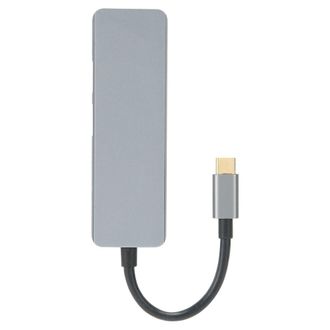 OEM Concentrador Usb Tipo-c 6 En 1 Con Puerto Hdmi Y Carga R&aacute;pida, Compatible Con Resoluci&oacute;n 4k, Divisor Usb Plug-and-play, Carcasa Ligera De Aleaci&oacute;n De 