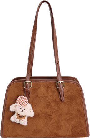 Generic Cymwer PU Leather Shoulder Bag Large Tote Bags Fashion Underarm Bag for Women (Brown)