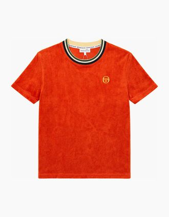 Sergio Tacchini Mens Sergio Tacchini Monte Velour T-Shirt Rooibos Tea - Orange - Size: 38