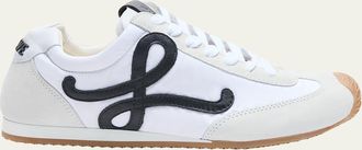Loewe Mens Ballet Runner 2.0 Nylon & Calfskin Sneakers