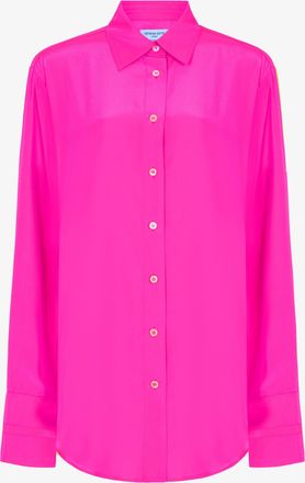 Serena Bute Oversized Shirt - Shocking Pink