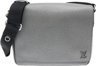 Louis Vuitton Tweedehands leren Louis Vuitton tassen - Heren - Vintage Schoudertas - Grijs - ONE Size - Vintage