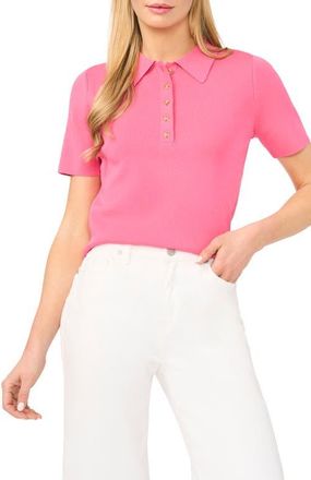 Ted Baker Ronni Polo Sweater in Penelope Pink at Nordstrom, Size X-Small