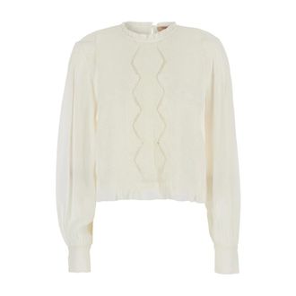 Twinset Bluse - female - Twinset - Blouses - White - XS - Blouses & Shirts
