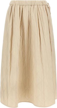 Max Mara Falda Midi Briose - Skirts - Mujer - Beige - 2XS