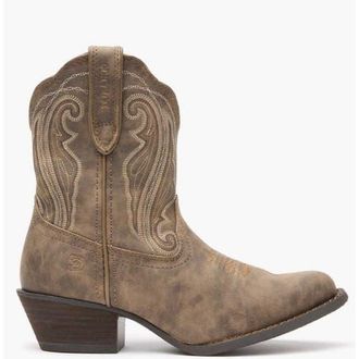 Durango Womens Distressed Shortie Western Boot in Driftwood at Nordstrom, Size 6.5