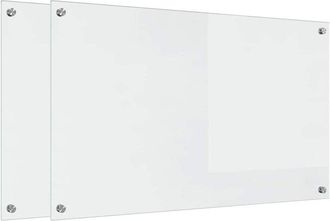 vidaXL Salpicadero De Cocina 2 Pcs Transparente 100 X 60 Cm Vidaxl