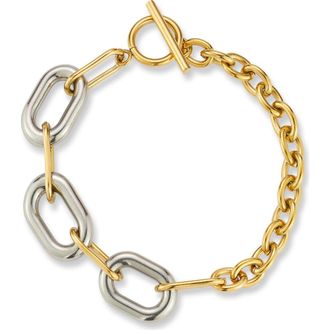 Glaze Jewelry Two-Tone Link Bracelet in Two Tone at Nordstrom Rack
