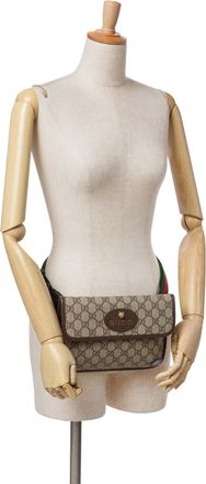 Gucci Pre-owned Womens Gg Canvas Crossbody Bag - Grey Textile - One Size