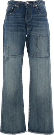Wales Bonner Chance Denim Jeans - Dames - Flared Jeans - Blauw - S - Denim - Jeans