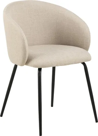 MID.YOU Mid.you Armlehnstuhl, Beige, Textil, rund, 56x80.5x54.5 cm, Esszimmer, Stühle, Polsterstühle