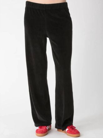 Electric & Rose Wylie Velour Pant In Onyx
