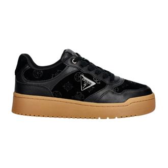 Guess Schoenen, Dames, Zwart, 35 EU, Leer, Miram 17 Sneakers