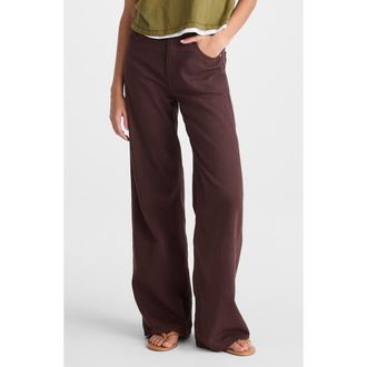 Madewell The Ultimate Airy Denim Wide Leg Jeans in Burnt Cocoa at Nordstrom, Size 24